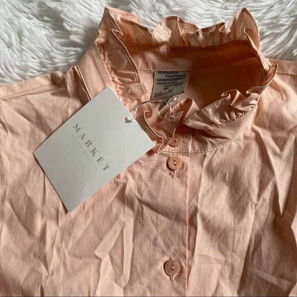 NWT Baum Und Pferdgarten Medora high neck Blouse - Picture 8 of 9